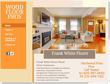 Tablet Screenshot of frankwhitefloors.com